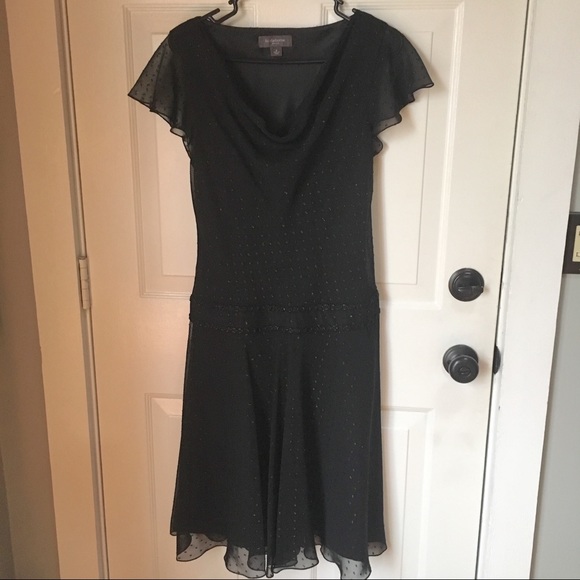 LIZ CLAIBORNE Feminine, Graceful Black Dress 👗 - Picture 4 of 15